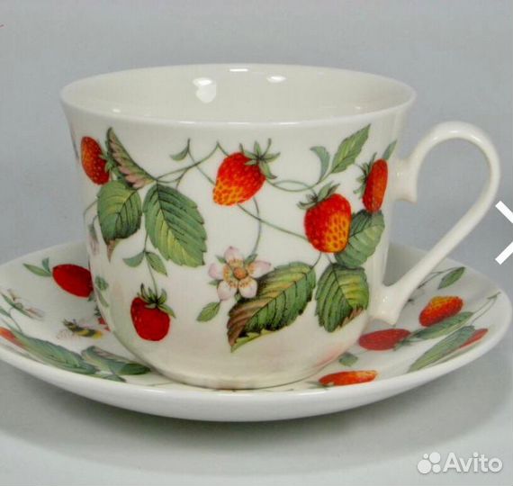 Чайная пара костяной фарфор