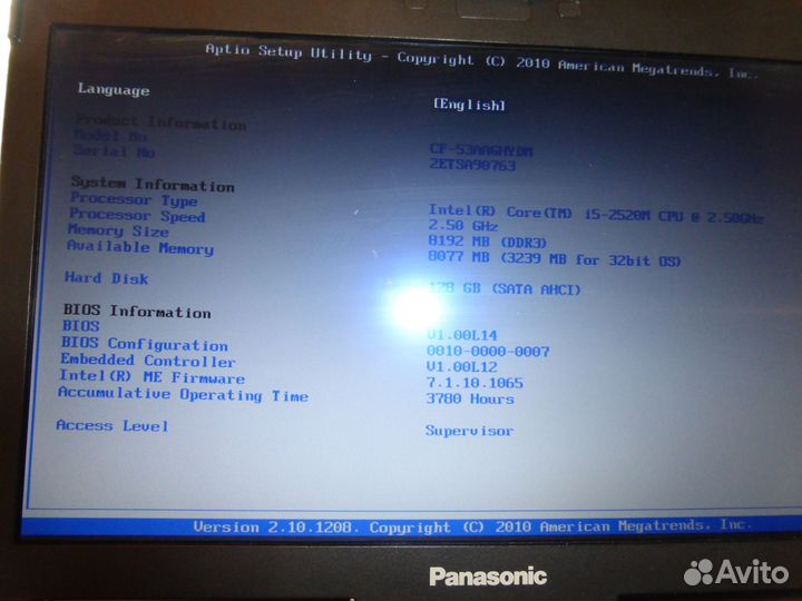 Ноутбук Panasonic CF-53