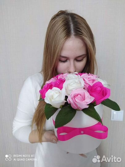 Букет из мыльных роз