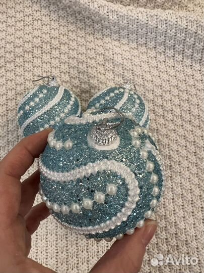 Елочные шары набор 4 штуки