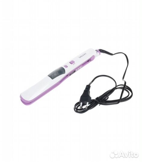Выпрямитель для волос Galaxy GL 4516, белый, фиоле