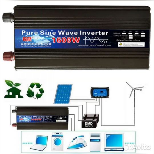 Инвертор 12 - 220 В чистый синус