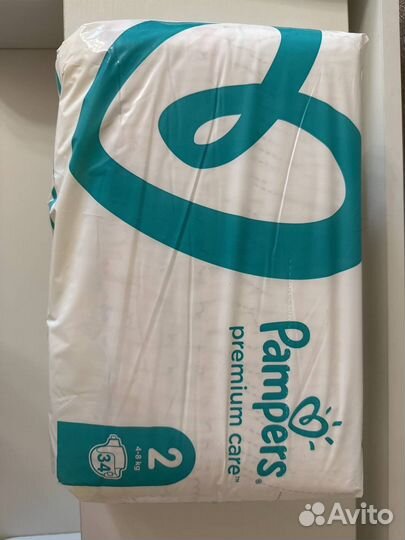 Подгузники pampers premium care 2