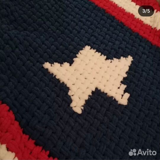 Плед из ализе пуффи щиткапа