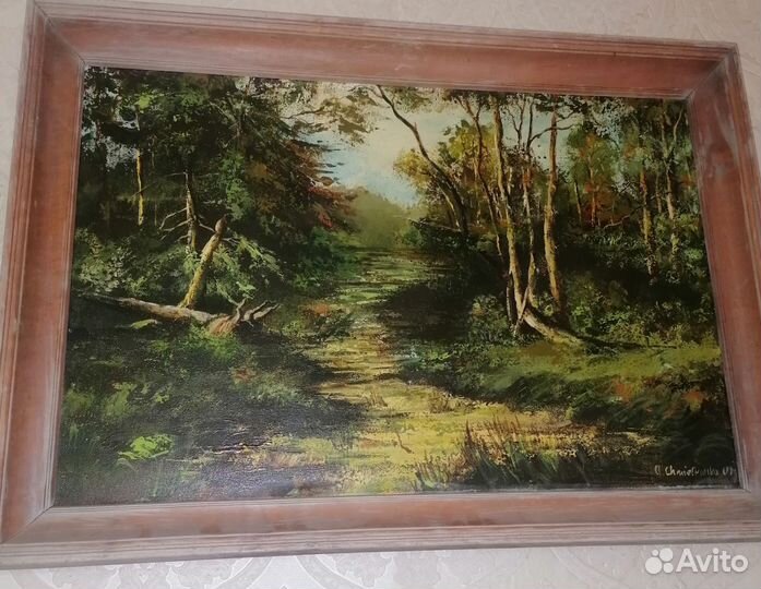 Картина маслом на холсте пейзаж