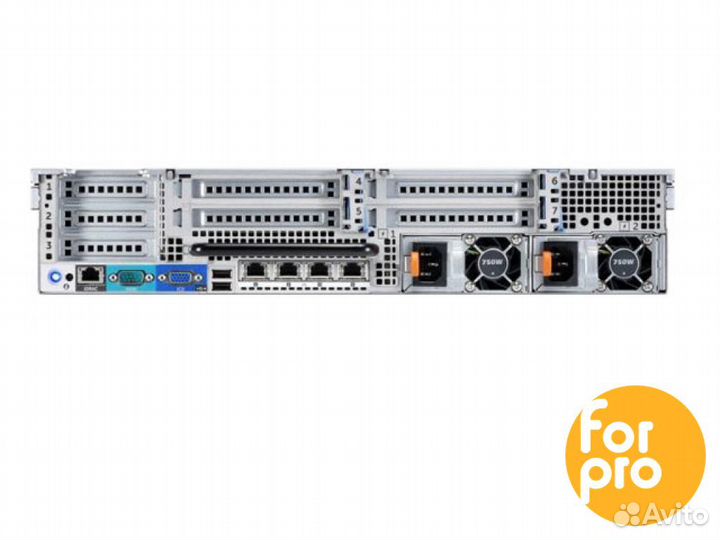 Сервер dell R720 8LFF 2xE5-2697v2 32GB, H710