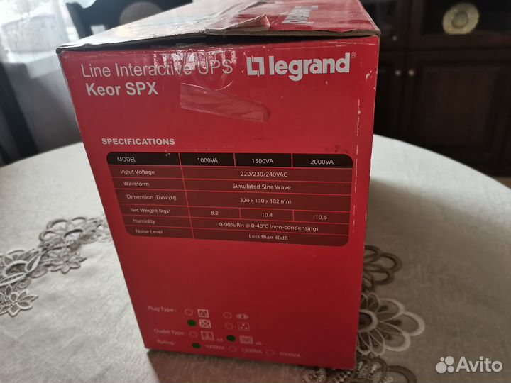 Интерактивный ибп Legrand Keor SPX 1000VA
