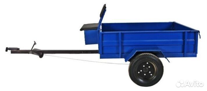 Прицеп двухместный самосвальный для мотоблока