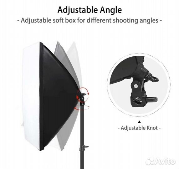 Софтбокс постоянного света под лампу Е27