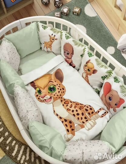 Бортики в детскую кроватку