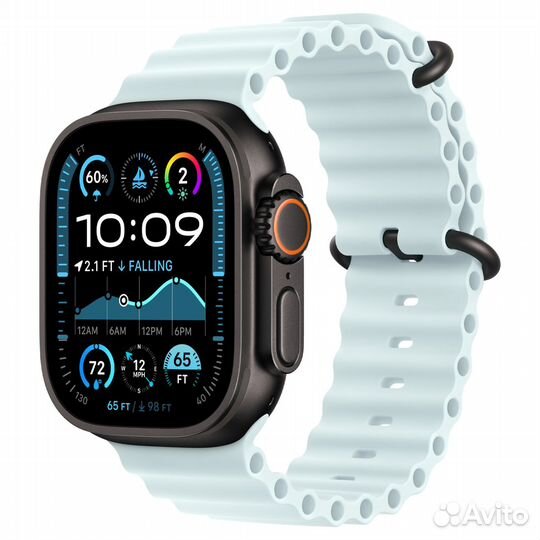 Apple Watch Ultra 2 49mm Black Titanium Ice Blue Ocean