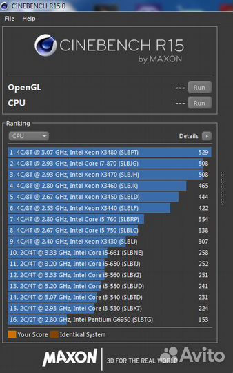 Процессоры Intel 1156 на 2-4 ядра
