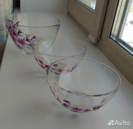 Набор стеклянной посуды новый