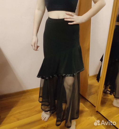 Юбка тренировочная для бальных танцев р.42