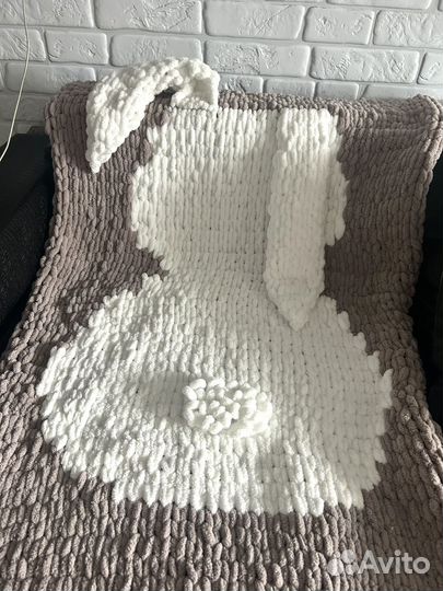 Плед детский вязаный ручная работа