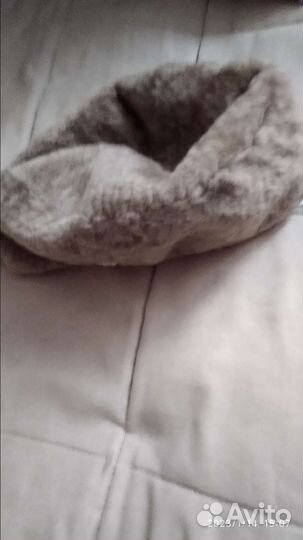 Шапка- берет меховой астраган- мех молодой овечк