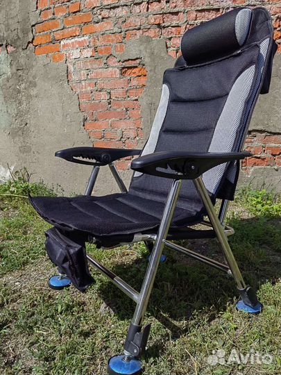 Карповое кресло двухслойное с карманами