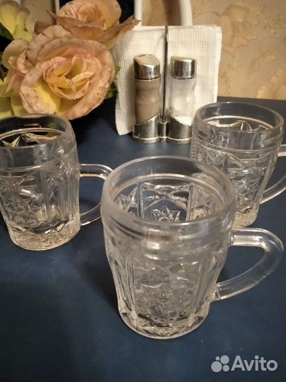 Хрустальные кружки ссср(маленькие)