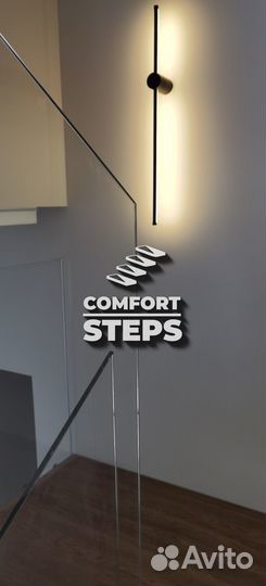 Стеклянные ограждения для лестницы на зажимном про