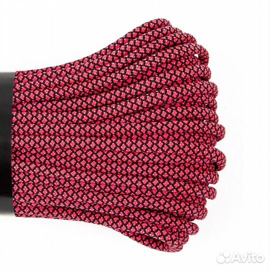 61896Веревка паракорд Cord 550 нейлон pink snake 3