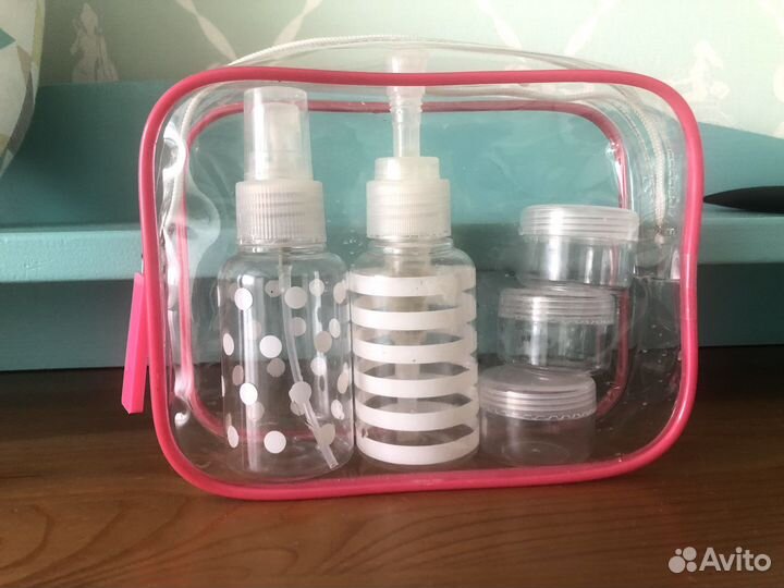 Набор мини дозаторов для косметики и путешествий