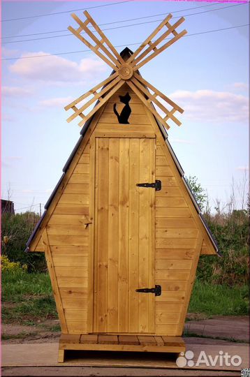 Дачный туалет деревянный JWL456