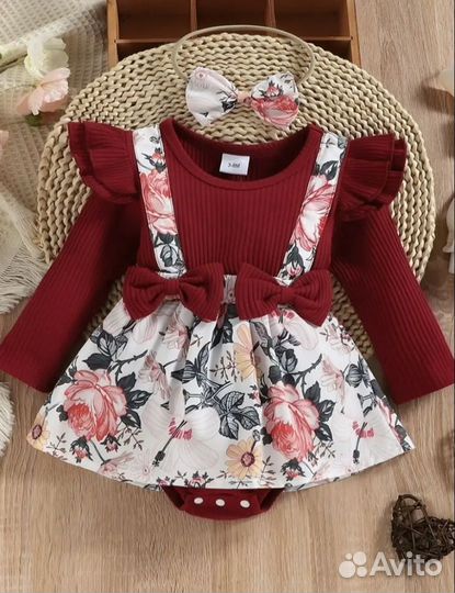 Платье-боди для новорожденных