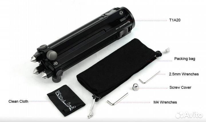 Низкопрофильный штатив T1A20 от sunway