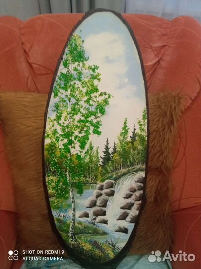 Картина маслом на дереве