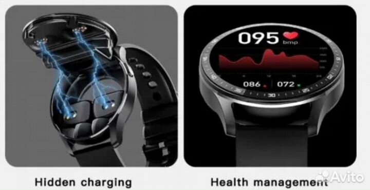Умные часы с наушниками внутри новые. SMART watch
