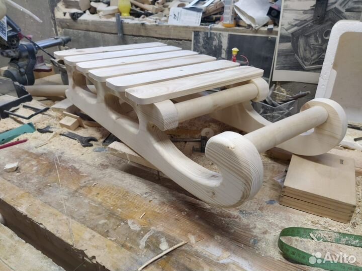 Сани деревянные
