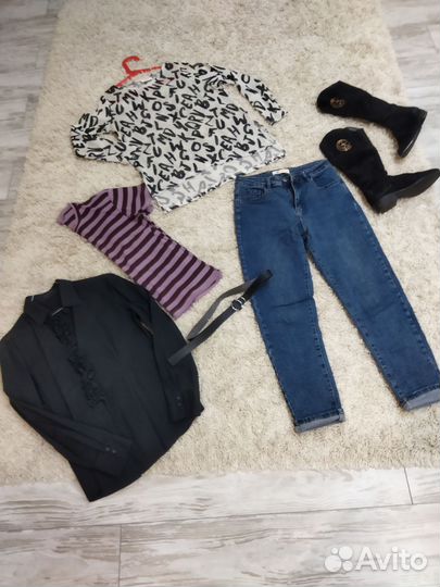 Женские вещи пакетом р46, сапоги р39