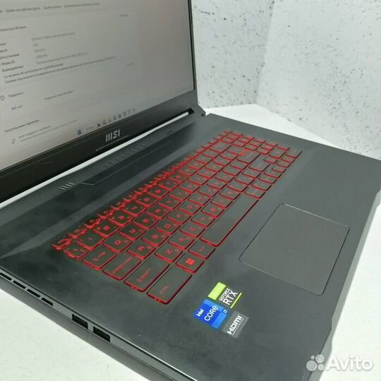 Ноутбук MSI GF76 Katana (Рассрочка /Т4)