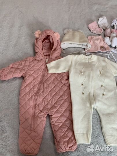 Пакет вещей на девочку до года 2-6м