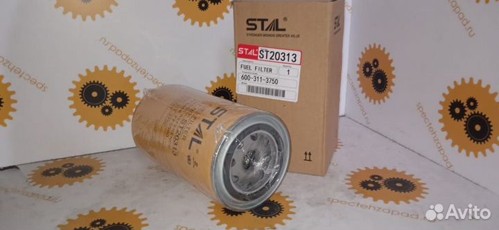 6003113750, Фильтр топливный, Komatsu