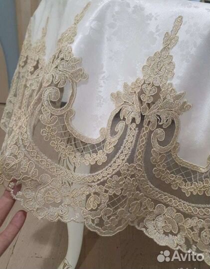 Скатерть прямоугольная круглая на заказ