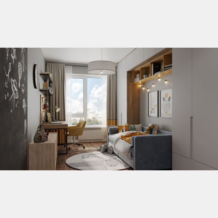 3-к. квартира, 76,8 м², 9/15 эт.