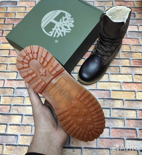Кожаные зимние ботинки Timberland