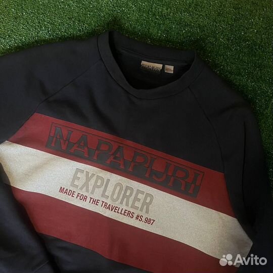 С большим лого свитшот Napapijri оригинал