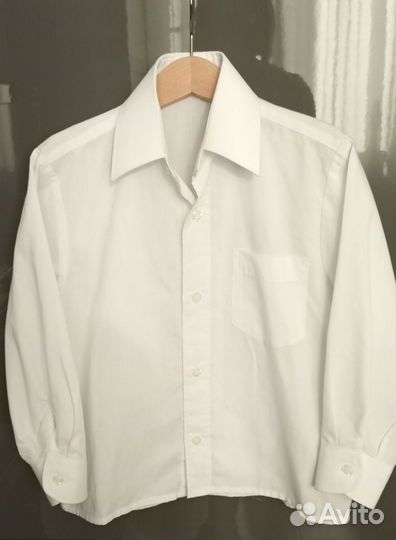 Белая рубашка для мальчика 110