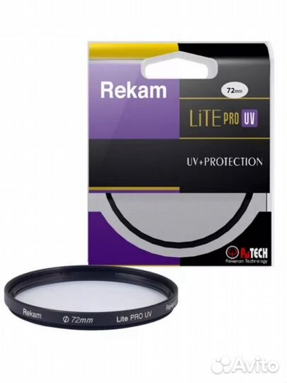 Светофильтр Rekam Lite PRO UV 72 мм новый