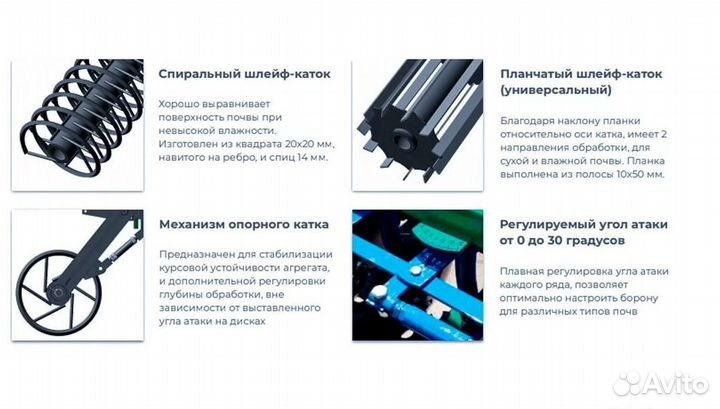 Борона Радогост-маш БД-2,7х2П, 2023