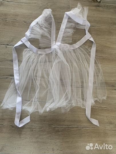 Белый школьный фартук