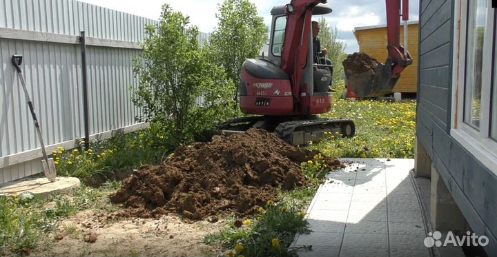 Услуги мини экскаватора и мини погрузчика