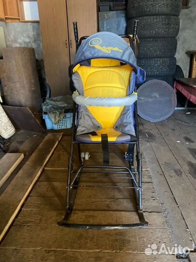 Детские санки коляска бу