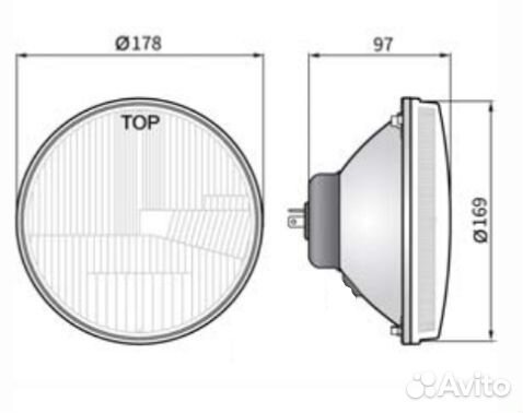 Фара УАЗ Хантер, Буханка, Камаз - Wesem