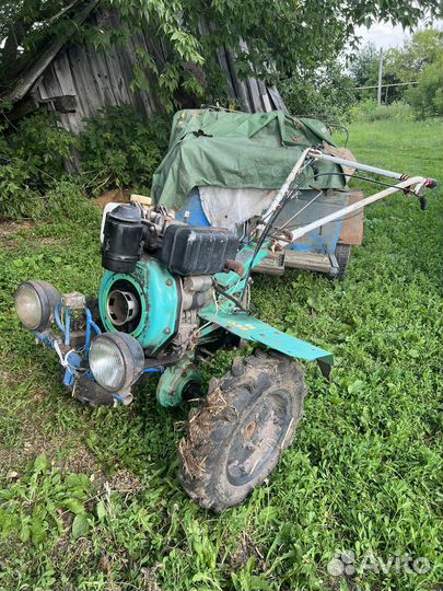 Мотоблок Moroland ML 3 дизельный с прицепом