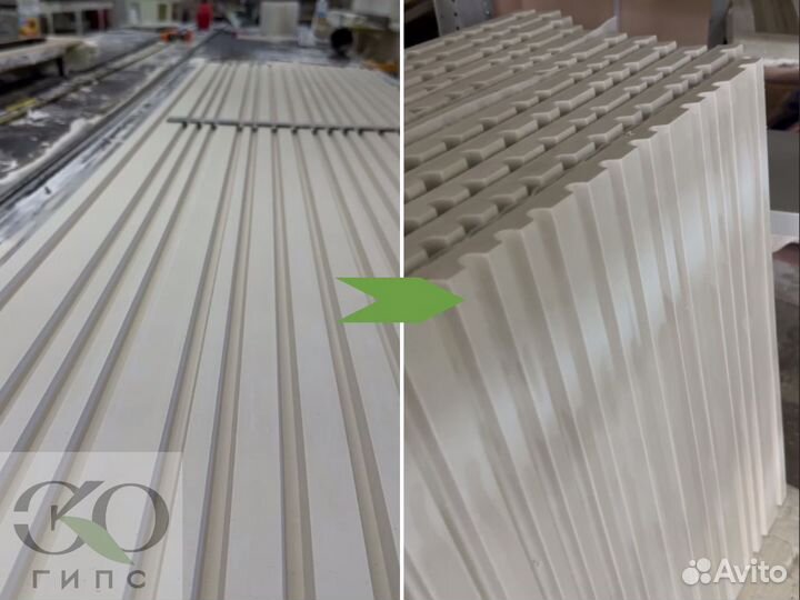 3D Гипсовые панели Рейки от производителя