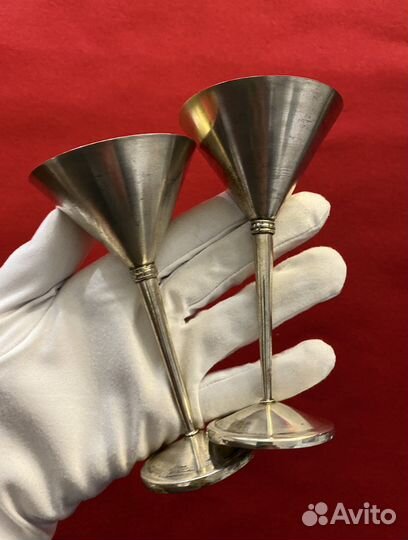 Серебряные бокалы, 875 пробы. СССР