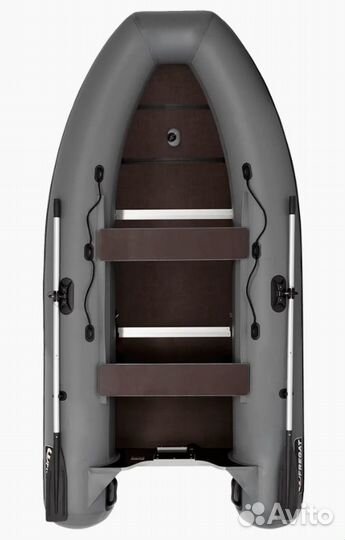 Лодка пвх Фрегат 350 С, серая